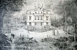 Zámek kolem roku 1850