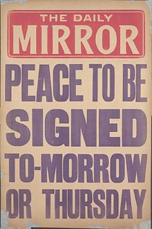 Daily Mirror placard peace to be signed June 1919.jpg