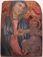 Madonna in trono col bambino, Museo nazionale di Villa Guinigi (1300)