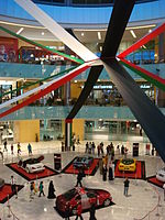 A view of one of the Dubai Mall's indoor atrium