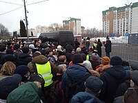 Hearse with Navalny's body on March 1, 2024 Funeral of Alexei Navalny March 1st 2024 2.jpg