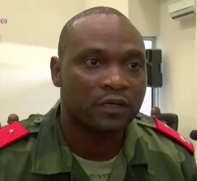 Germain Katanga in May 2016 German Katanga during his trial in Kinshasa, 2016.png