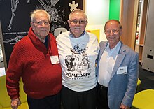 Gordon French, Lee Felsenstein, and Harry Garland would frequent the Oasis following the formal meetings of the club. Gordon French, Lee Felsenstein, Harry Garland (2017).jpg