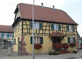 The town hall in Grussenheim