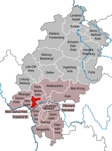 Imagemap med landkreise i Hessen