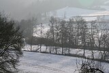 Die Jagst bei Olnhausen im kalten Januar 2009