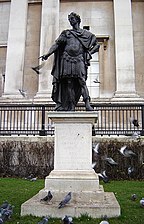 Standbeeld van keunienk James II van Iengeland in Londn, Trafalgar square, deur Peter Van Dievoet (1686)