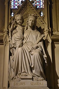 La Vierge assise et l’Enfant (1876), Fontaines-sur-Saône, église Saint-Louis.