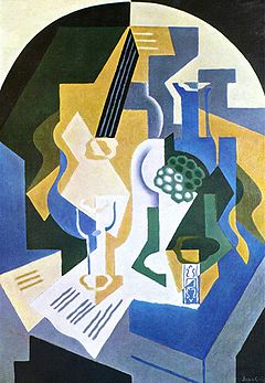 Juan Gris,Guitarra y mandolina, 1919, Galerie Beyeler, Basel