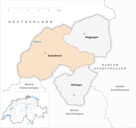 Karte von Schleitheim