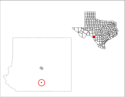 Vị trí trong Quận Kinney, Texas