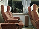 LSE車の座席（更新後のため室内のデザインは登場当時とは異なる）