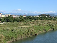 Laoag city proper river view name sign