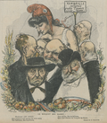 Le Bouquet des Maires, caricature de Charles Léandre montrant l'attachement de la République aux élus municipaux.