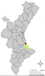 Localització de Tavernes de la Valldigna respecte del País Valencià.png