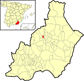 Poziția localității Armuña de Almanzora
