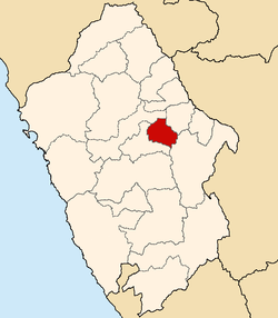 Location of Asunción in the Ancash Region