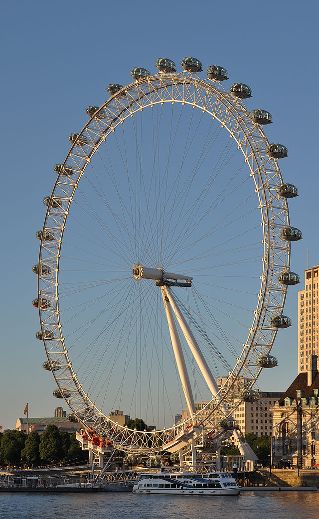 London Eye, grant roua a riva drêta de la Tamisa, a Londro. (veré dèfenicion 2 368 × 3 857*)