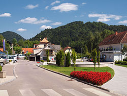 Praça central em Lukovica