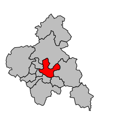 Cantone di Montluçon-Est – Mappa