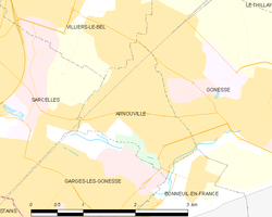 Kart over Arnouville