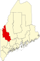 State map highlighting Franklin County