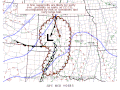 A mesoscale discussion graphic.