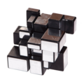 verdrehter Mirror Cube Silber