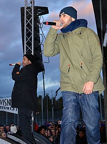 Mohammed Ali in the anti-racist demonstration in Kärrtorp,2013