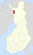 Lage von Muonio in Finnland