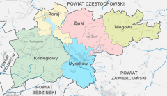 Plan powiatu myszkowskiego