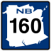 Route 160 marker
