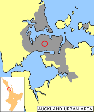 Location in Auckland