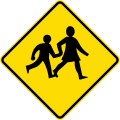 (W16-4/PW-31) Watch for children crossing