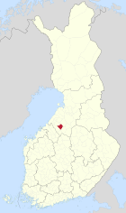 Lage von Nivala in Finnland