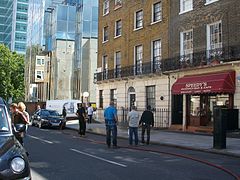 North Gower Street, utilisée pour tourner les scènes situées à Baker Street