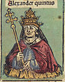 Alexandre V, premier pape de Pise.