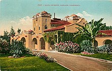 The Santa Fe rail station in 1912. Oakland ATSF station 1912 postcard.jpg