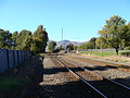 Opawa railway station site, looking south towards Woolston.