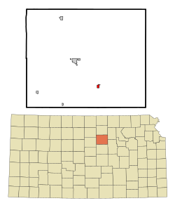 Vị trí trong Quận Ottawa, Kansas