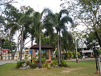 Park and Well in the town plaza