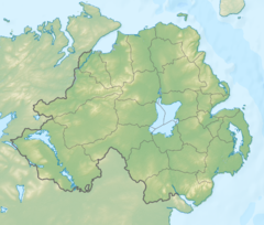 Mapa lokalizacyjna Irlandii Północnej