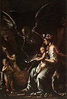 De menselijke broosheid (ca. 1650), geschilderd na een pestepidemie die de zoon, broer en zus van de schilder het leven had gekost.