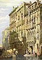 Die Palazzo Contarini in Venesië, omtrent 1825