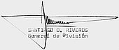 signature de Santiago Omar Riveros