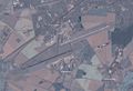 Foto satellitare dell'area aeroportuale e della stazione