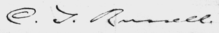 Signature of Charles Taze Russell