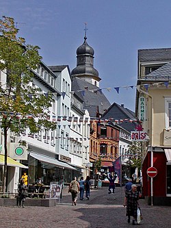 Skyline of Simmern/Hunsrück