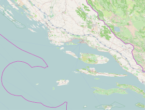 Jadro na zemljovidu Splitsko-dalmatinske županije