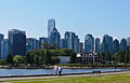View of Deadman's Island and the HMCS Discovery Building from Stanley Park